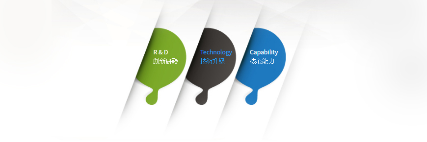 R&D 革新研究 Technology 技術向上 Capability コア・コンピタンス